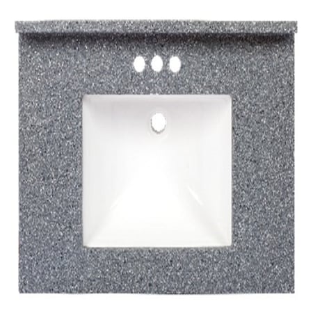 Arstar Arstar Charlotte Cultured Marble Vanity Top 31 in. W X 22 in. D Midnight Chrome U223112703C1-3